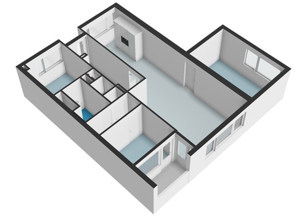 Floorplan - Van Vollenhovenplein 79, 2313 ED Leiden